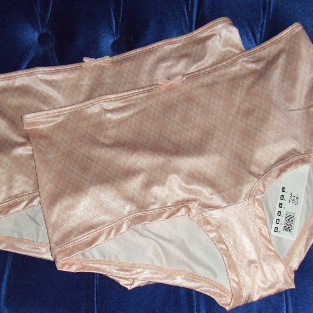 3 Elomi YOLANDA lt. pink boyshort panties 2X LOT